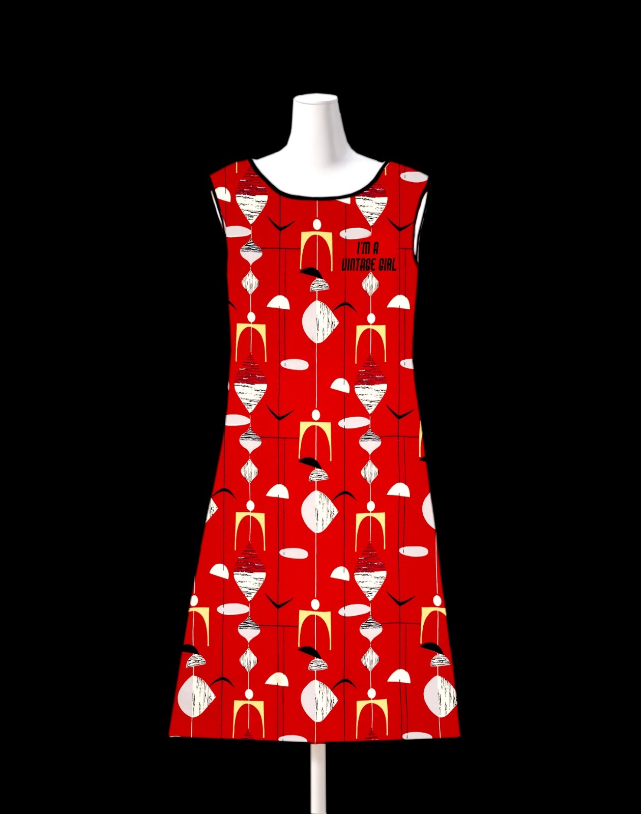 Vintage Girl dress Red  copy